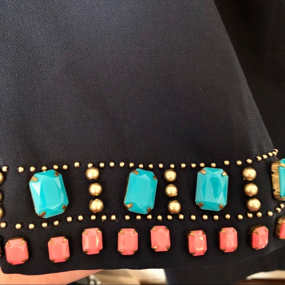 20% OFF🌟Warehouse Embellished Navy Shift Dress - Picture 4 of 10